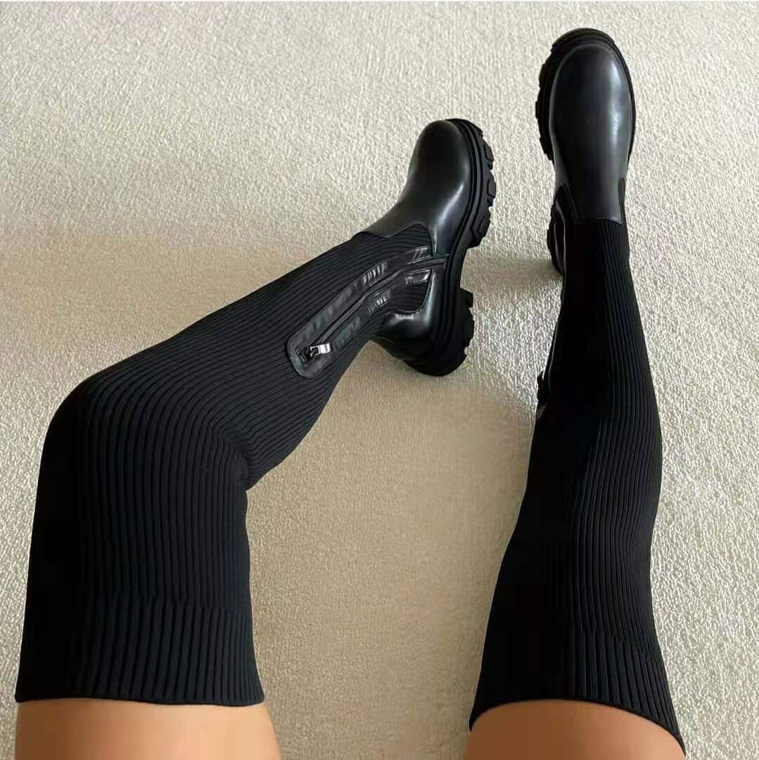 MADDIE - Botas elásticas overknee