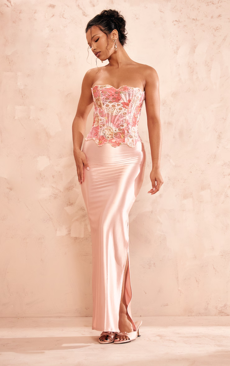 LIV - Elegante top corsé con delicado encaje