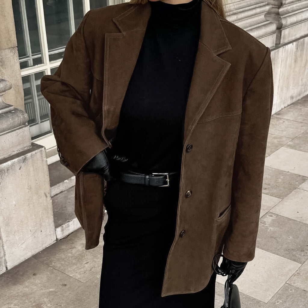 NADIA - Abrigo statement de ante elegante