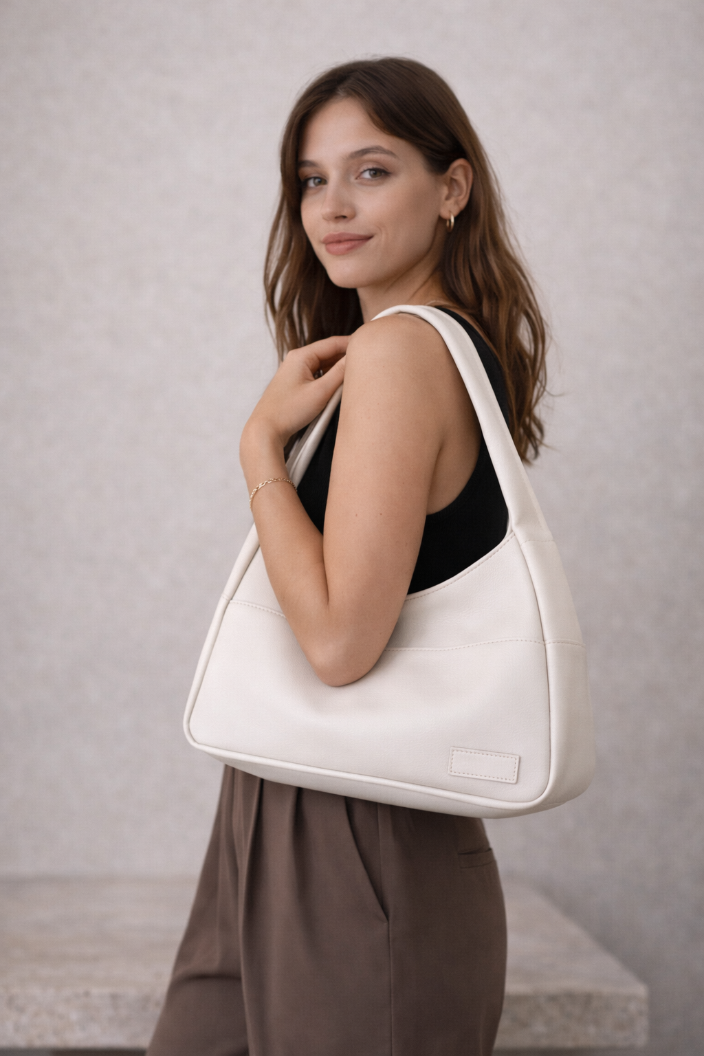 LAVERTA SIENA - Bolso de hombro minimalista