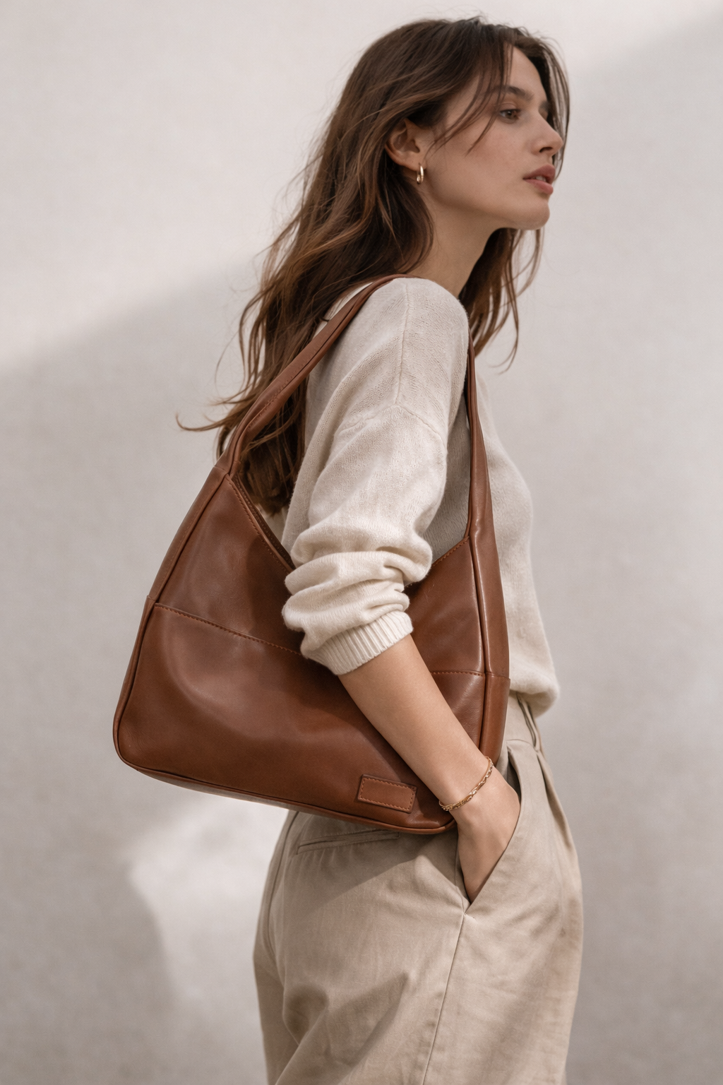LAVERTA SIENA - Bolso de hombro minimalista