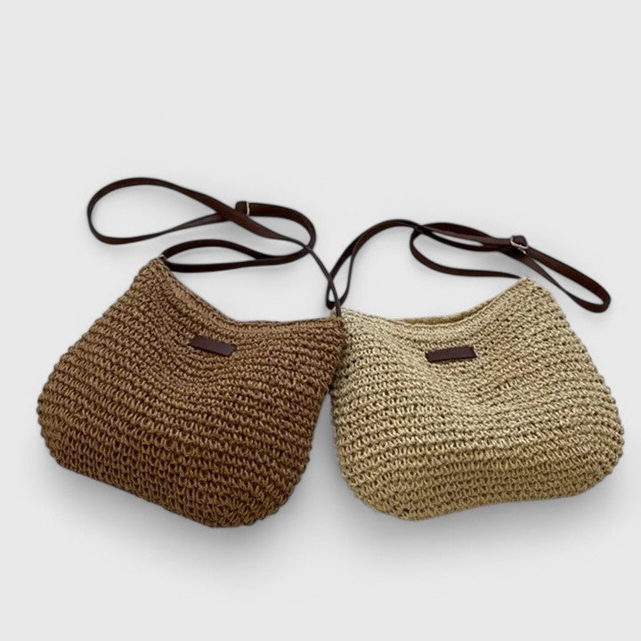 KATHY - Bolso de paja trenzado minimalista