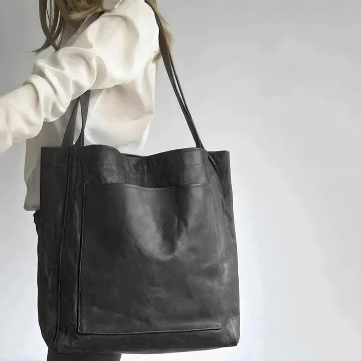 THESSALY - Bolso tote clásico de piel