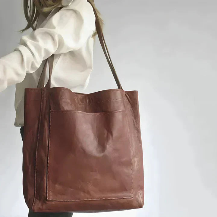 THESSALY - Bolso tote clásico de piel