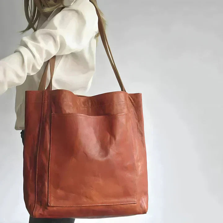 THESSALY - Bolso tote clásico de piel