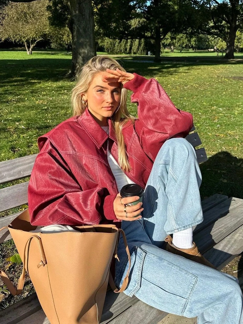 MAREN - Chaqueta de cuero