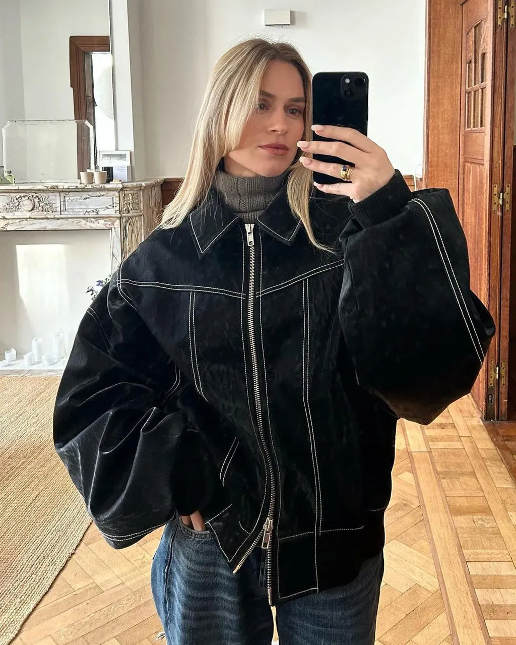 MAREN - Chaqueta de cuero