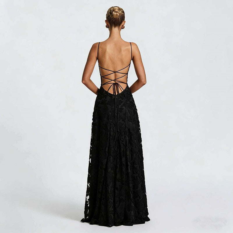 SOFIA - Vestido maxi de encaje