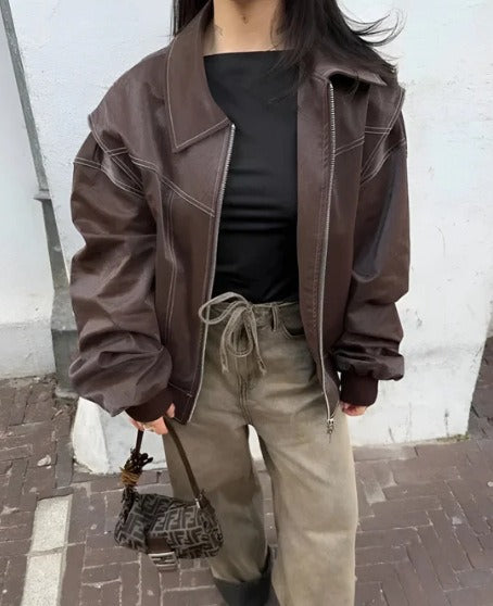 MAREN - Chaqueta de cuero