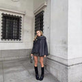GRETA - Abrigo elegante con pañuelo