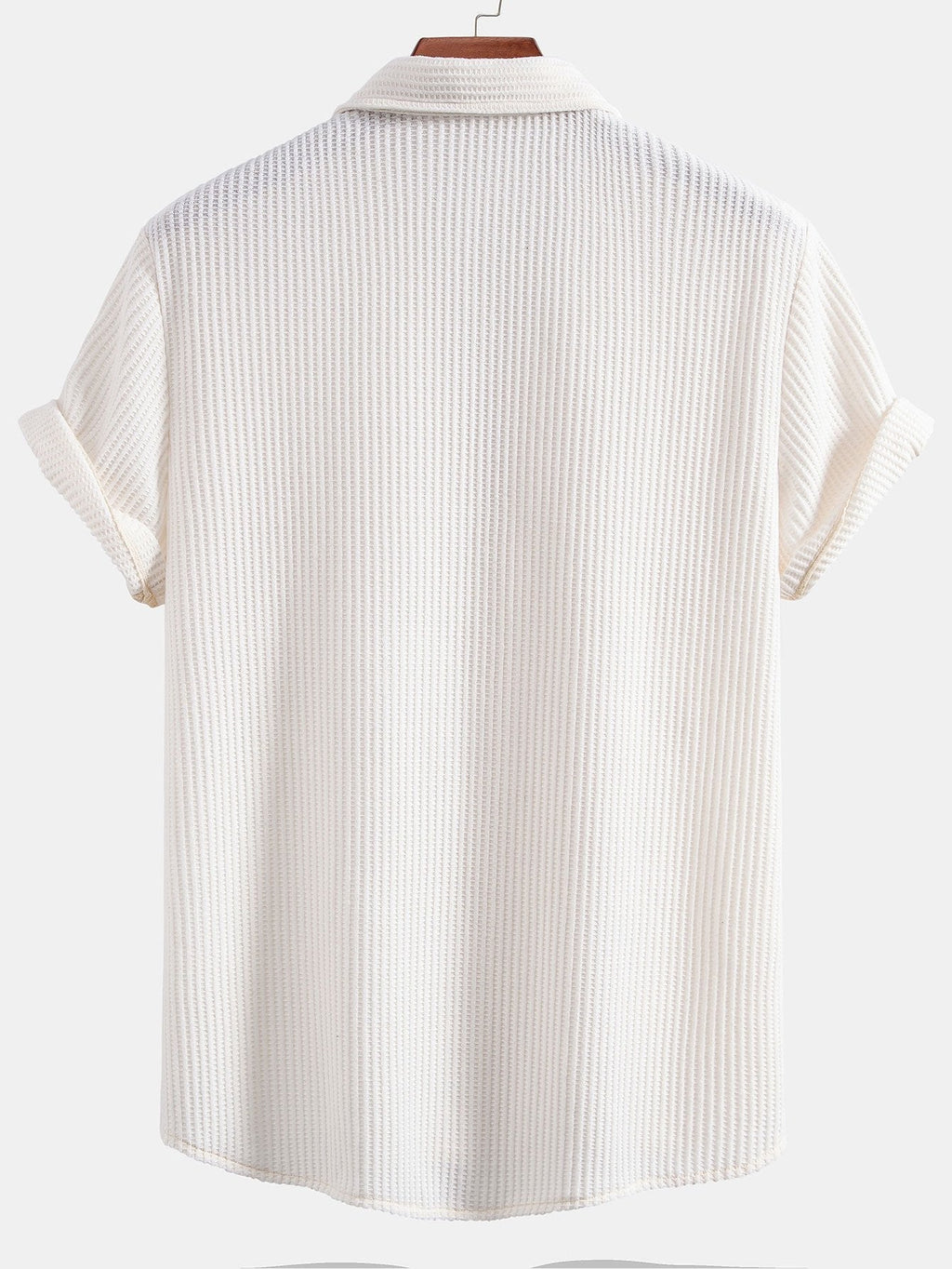 Camisa waffle con botones
