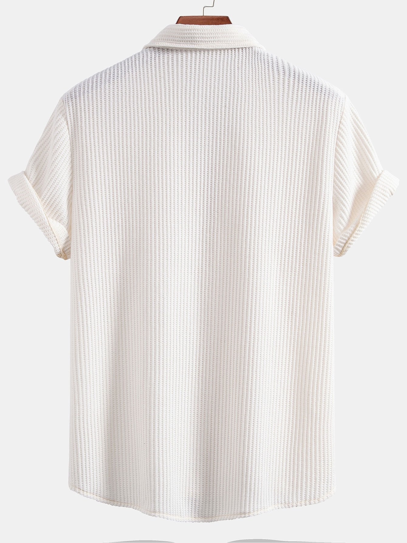 Camisa waffle con botones