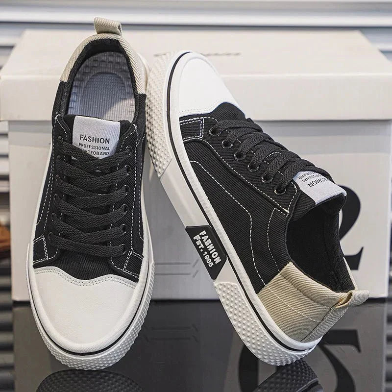 Kian - Sneakers retro de lona