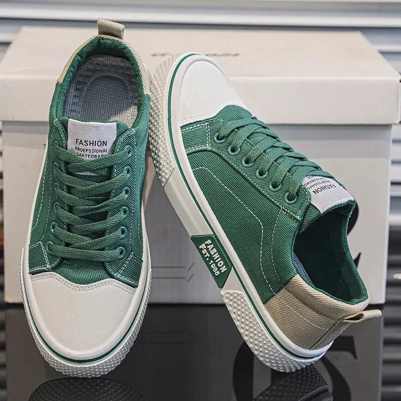 Kian - Sneakers retro de lona