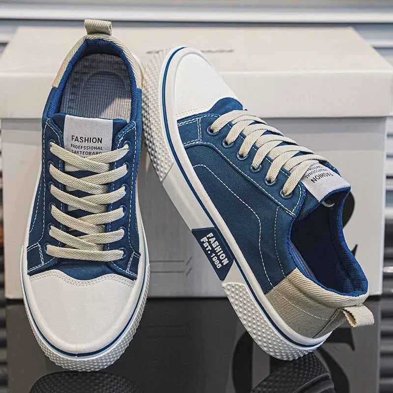 Kian - Sneakers retro de lona