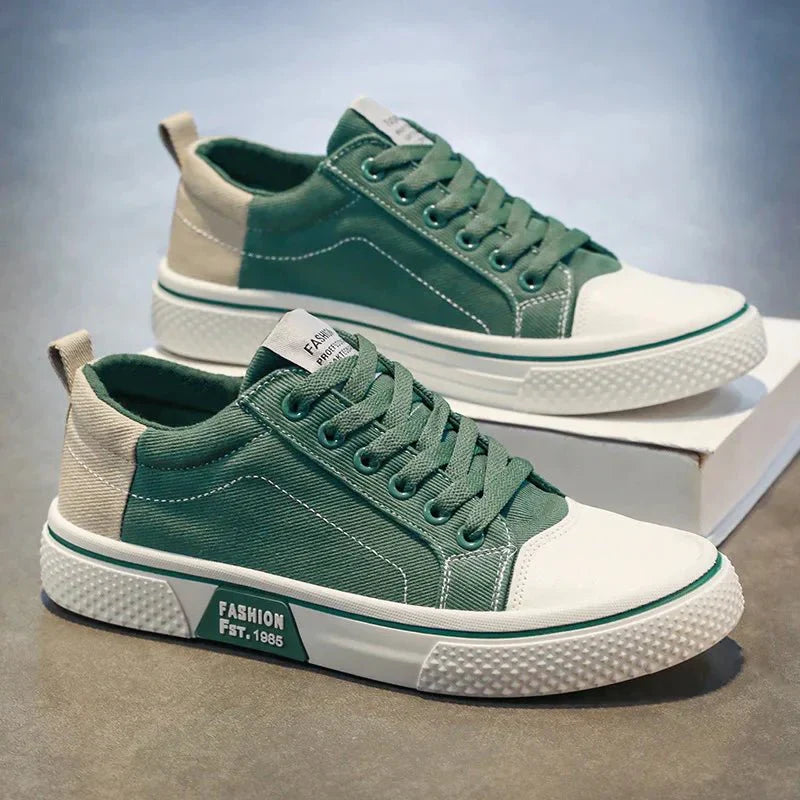 Kian - Sneakers retro de lona