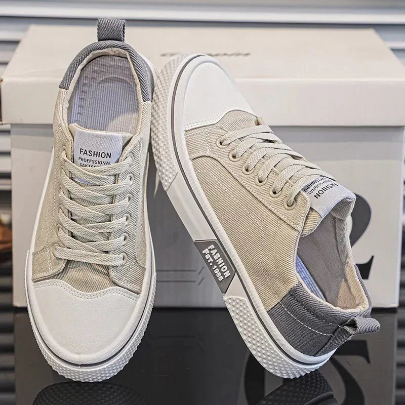 Kian - Sneakers retro de lona