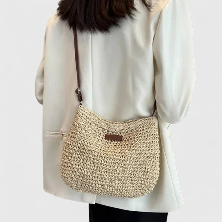 KATHY - Bolso de paja trenzado minimalista